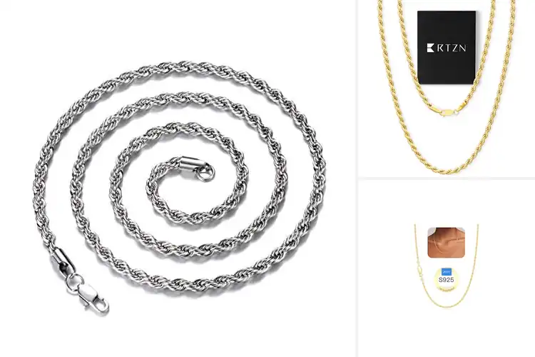 Detailed view of Best 18inch Rope Chains for Timeless Everyday Style