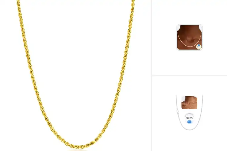 Detailed view of Best 2mm Rope Chains: Top Styles for a Sleek Upgrade