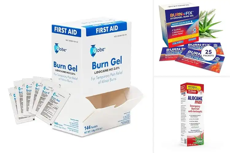 Detailed view of Best Burn Relief Gels