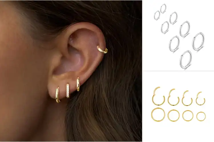 Detailed view of Best Cartilage Hoop Earrings