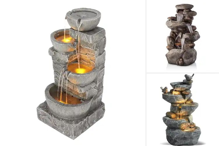 Detailed view of Best Cascading Fountains to Create a Serene Garden Oasis