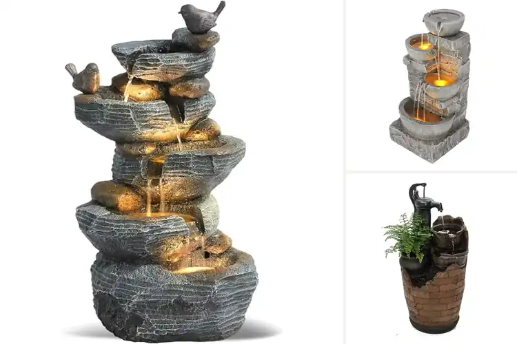 Detailed view of Best Cascading Water Fountains