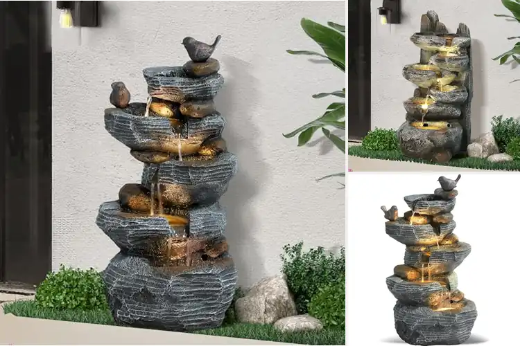 Detailed view of Best Cascading Waterfall Fountains