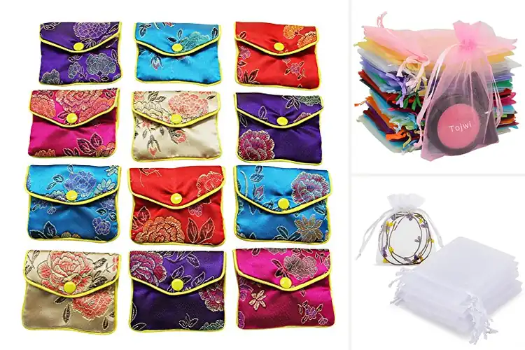 Detailed view of Best Gift Ready Jewelry Pouches