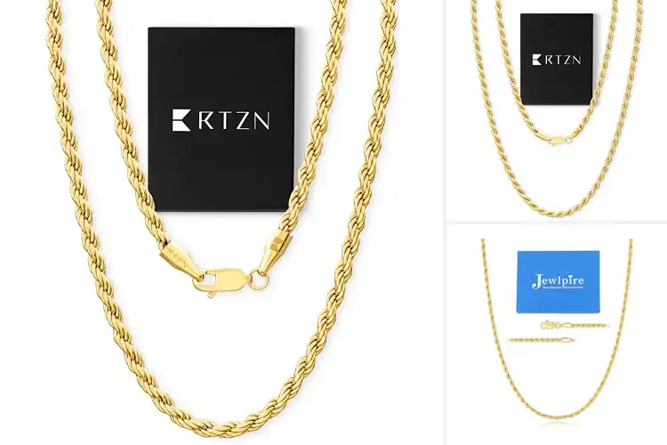 Detailed view of Best Gold Rope Chains: Top 10 Picks for Timeless Elegance