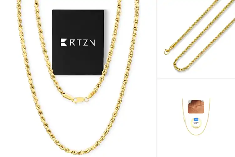 Detailed view of Best Gold Rope Necklaces
