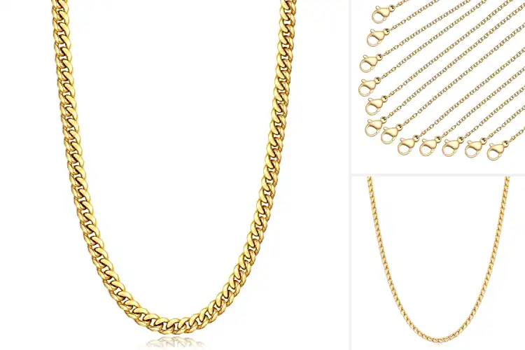 Detailed view of Best Hypoallergenic Gold Chains
