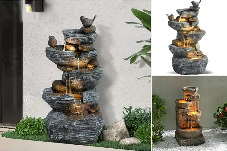 Detailed view of Best LED Outdoor Fountains