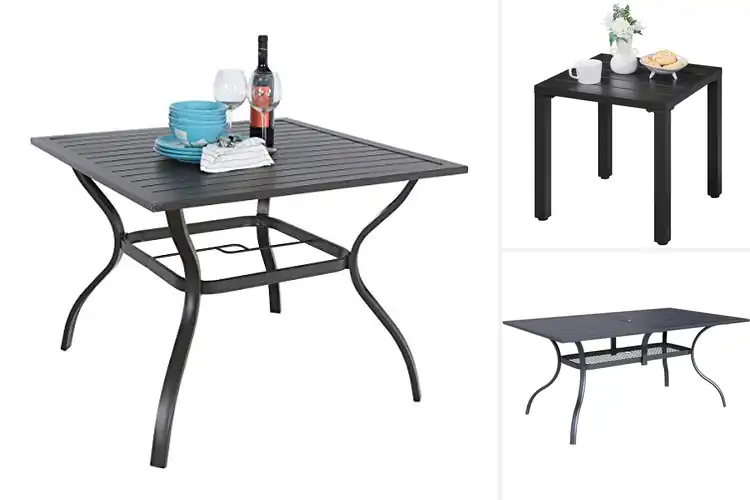 Detailed view of Best Metal Outdoor Tables