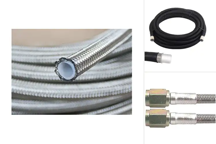 Detailed view of Best PTFE Steel Brake Hose Material
