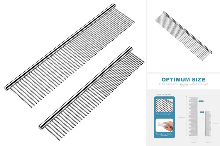 Detailed view of Best Stainless Steel Pet Combs