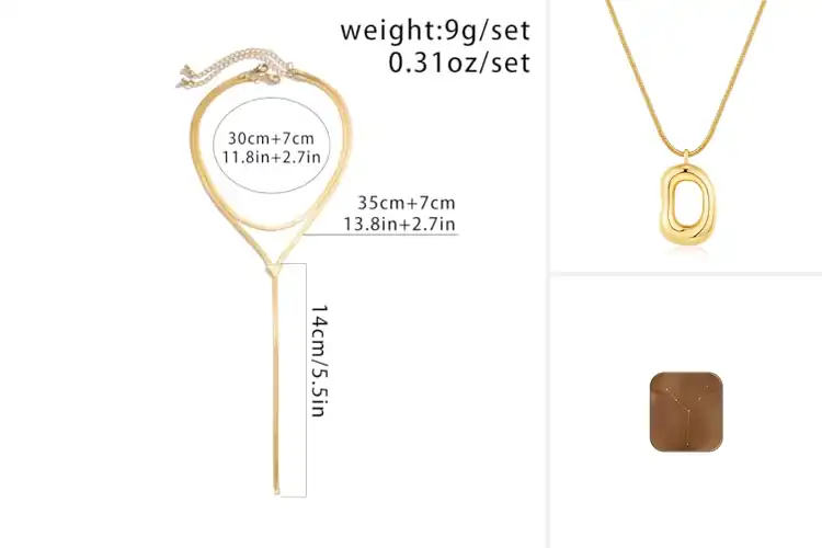 Detailed view of Best Statement Gold Necklaces