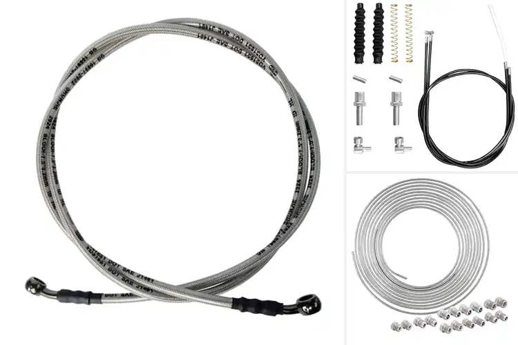 Detailed view of Best Steel Wire Brake Lines for Safer Rides