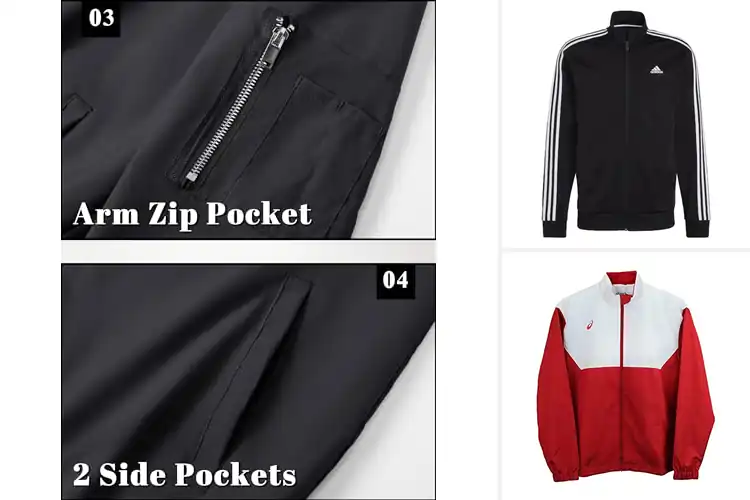 Detailed view of Best Track Jackets